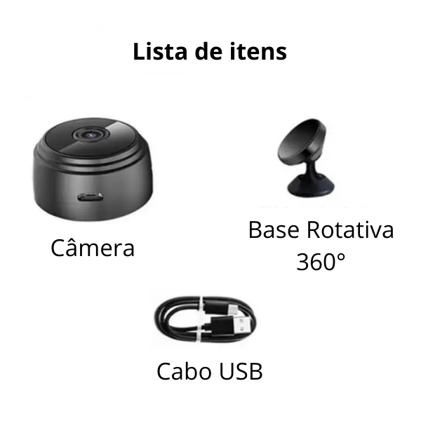 Mini Câmera Smart Vigilance Curiosas