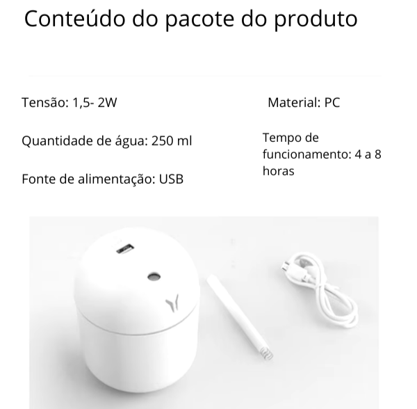 Mini Umidificador de Ar - Mistique Breeze