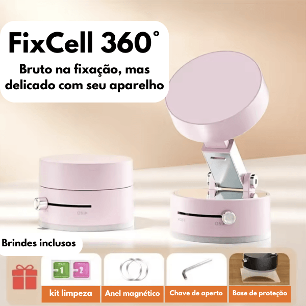 FixCell 360°- Suporte para celular magnético de alta fixação
